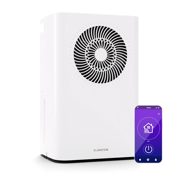 دستگاه رطوبت گیر هوشمند 12 لیتریklarstein  CircleDry - طراحی کم‌صدا کنترل دیجیتال